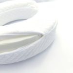 memory foam piercing pillow with two holes