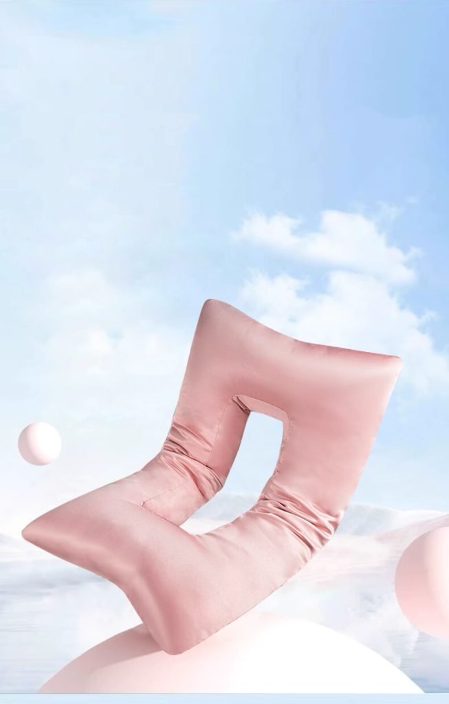 pink silk piercing pillow